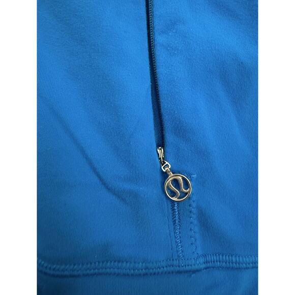 Lululemon Jacket Women's SZ 8 Blue Striped Full Zip Track Activewear Lightweight - Picture 4 of 11